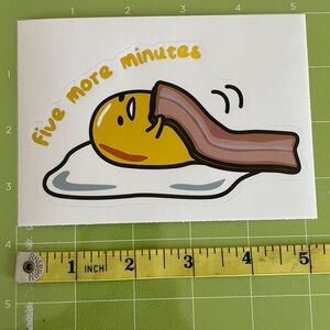🌻10/$10🌻 Gudetama The Lazy Egg Foiled Decal Sticker